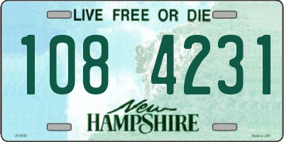 NH license plate 1084231