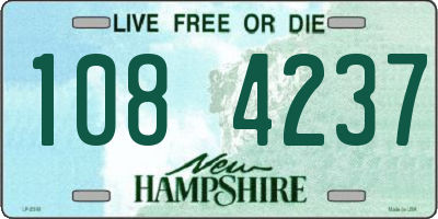 NH license plate 1084237