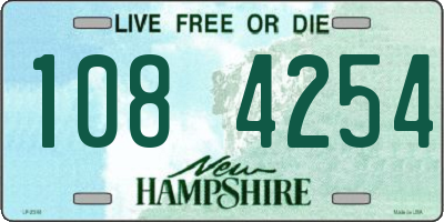 NH license plate 1084254