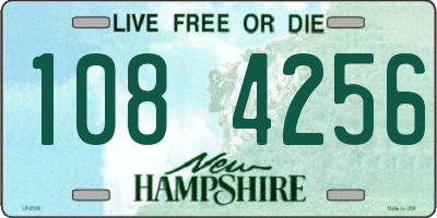 NH license plate 1084256