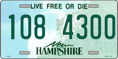 NH license plate 1084300