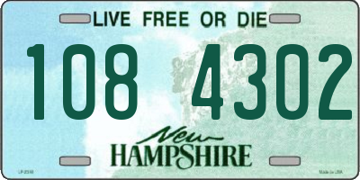 NH license plate 1084302