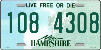 NH license plate 1084308