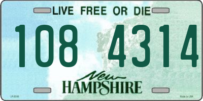NH license plate 1084314
