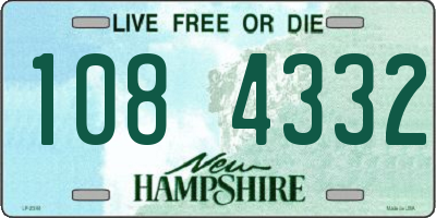 NH license plate 1084332