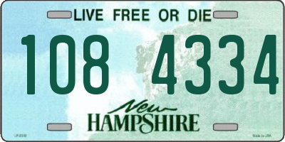 NH license plate 1084334