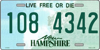 NH license plate 1084342