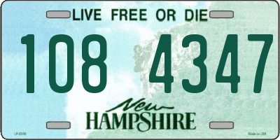 NH license plate 1084347