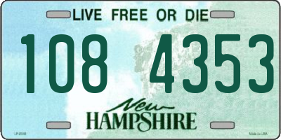 NH license plate 1084353