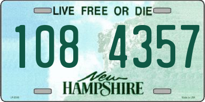 NH license plate 1084357