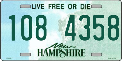 NH license plate 1084358