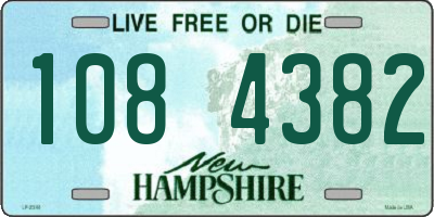 NH license plate 1084382