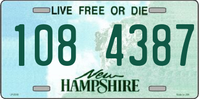 NH license plate 1084387