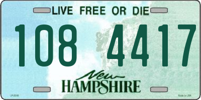 NH license plate 1084417