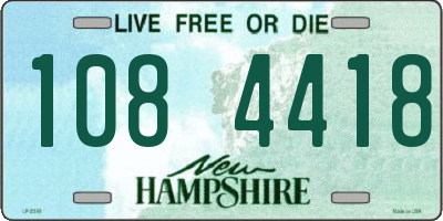 NH license plate 1084418