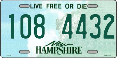NH license plate 1084432