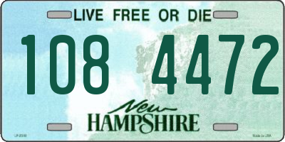 NH license plate 1084472