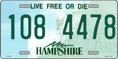 NH license plate 1084478