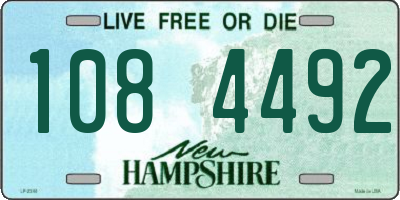 NH license plate 1084492