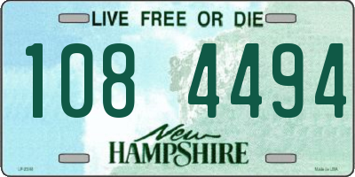 NH license plate 1084494