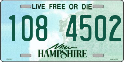 NH license plate 1084502