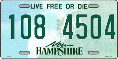 NH license plate 1084504
