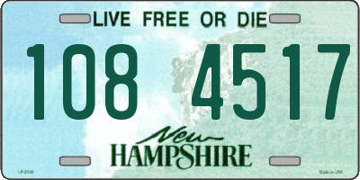 NH license plate 1084517