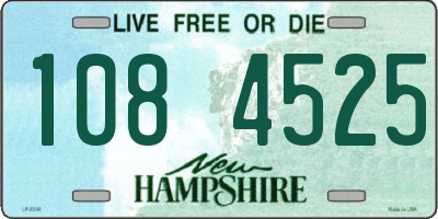 NH license plate 1084525
