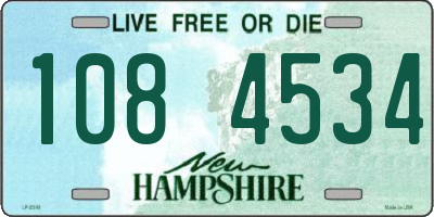 NH license plate 1084534