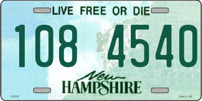NH license plate 1084540