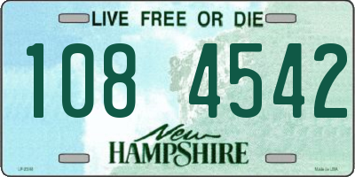 NH license plate 1084542