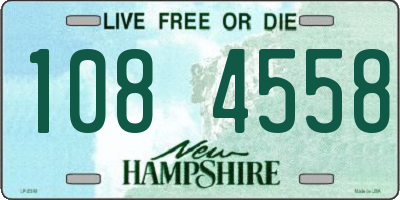 NH license plate 1084558