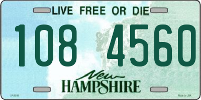 NH license plate 1084560