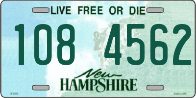 NH license plate 1084562