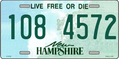 NH license plate 1084572
