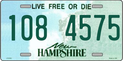 NH license plate 1084575