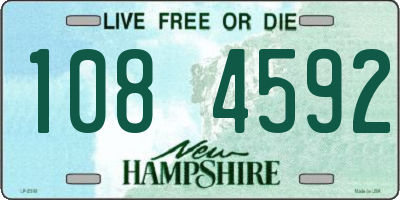 NH license plate 1084592