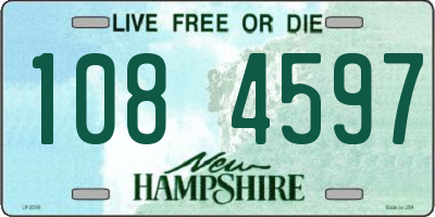 NH license plate 1084597