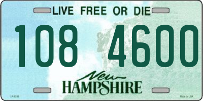 NH license plate 1084600