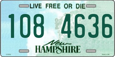 NH license plate 1084636
