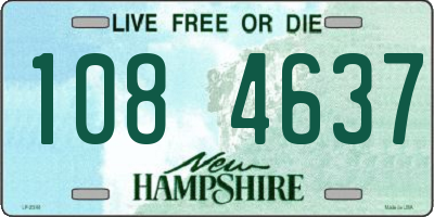 NH license plate 1084637