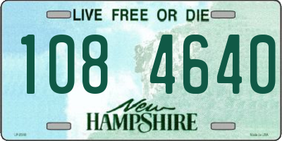 NH license plate 1084640