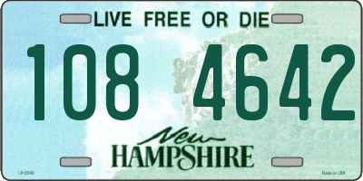 NH license plate 1084642