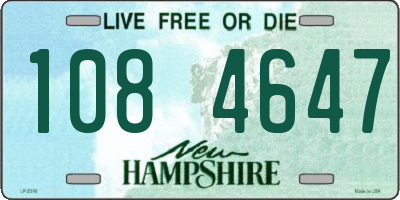 NH license plate 1084647