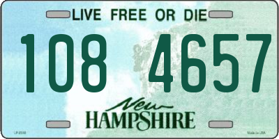NH license plate 1084657
