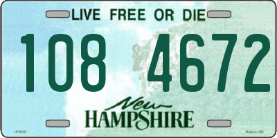 NH license plate 1084672