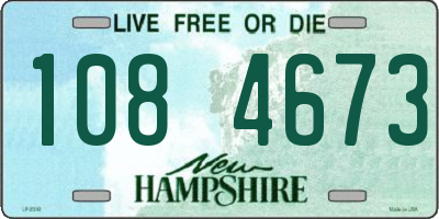 NH license plate 1084673