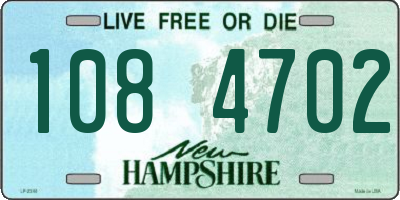 NH license plate 1084702