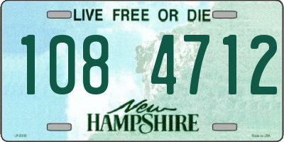 NH license plate 1084712