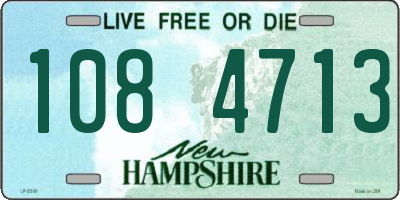 NH license plate 1084713